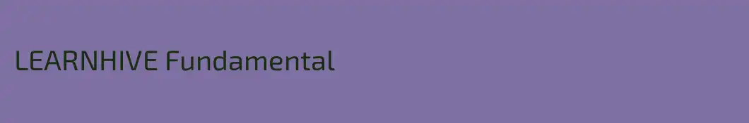 LEARNHIVE Fundamental